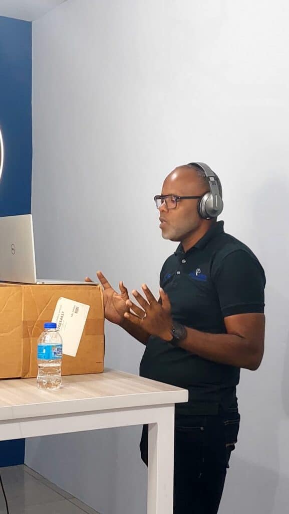 Sheldon Paul conducting cybersecurity training